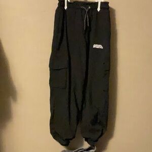 Justice Black Cargo Sweatpants for Kids